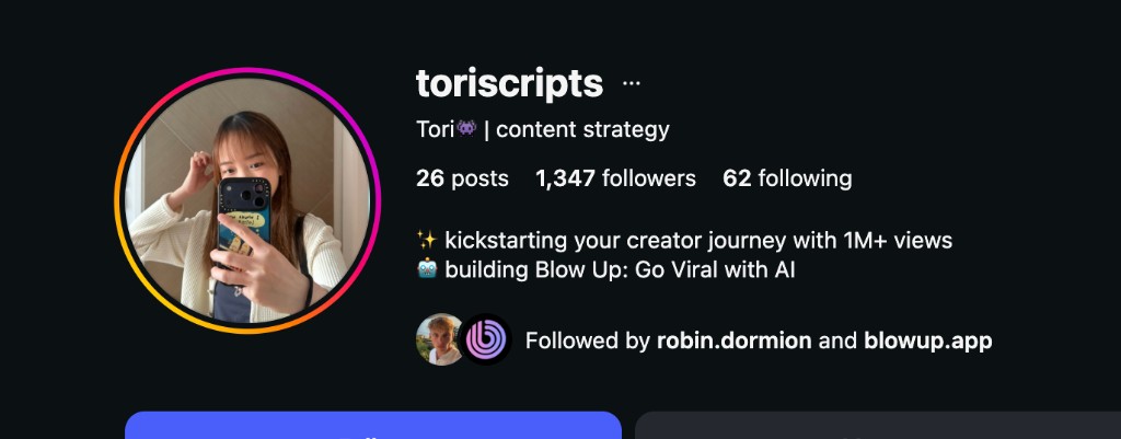 Tori @toriscripts